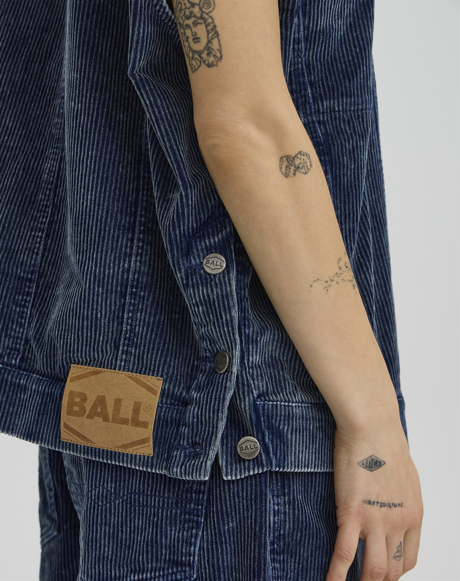 Ball Original - BACorbin Corduroy Vest - Sky Captain